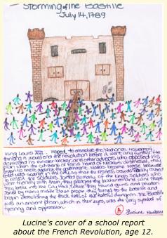 Lucine's school report about the French Revolution